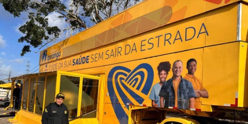 PRF na Paraíba integra ação do Projeto Saúde na Estrada destinado aos caminhoneiros