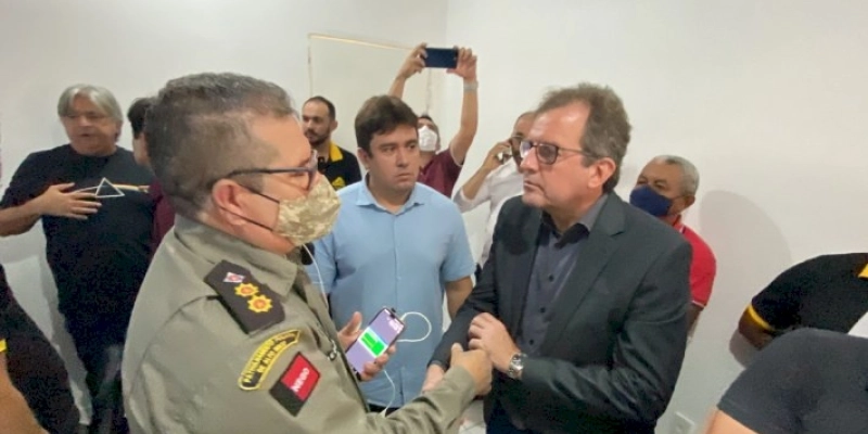 Coronel Guedes, elogia, e fala de parceria com o Serviço de Monitoramento por Câmaras de Segurança em Sousa: Ouça! 