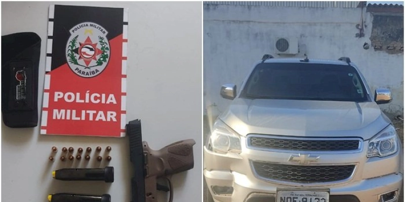 Polícia Militar apreende mais uma arma de fogo em Sousa, após tentativas de atropelamento e homicídio