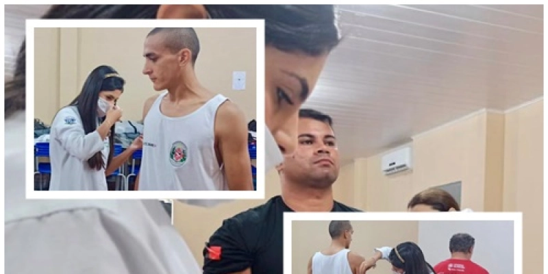 Polícia militar inicia campanha para imunização do efetivo do 14º BPM