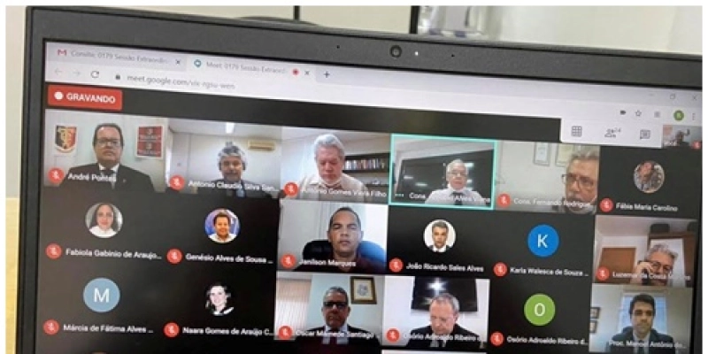 TCE-PB realiza primeira sessão remota para aprovar regulamentação de julgamentos por teleconferência