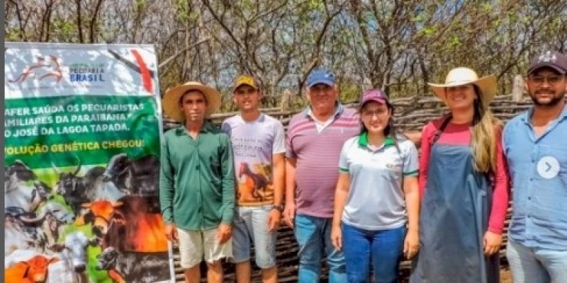 Em São José da Lagoa Tapada, 12 produtores, e 50 animais inseminados em parceria com o Município e a Conafer  