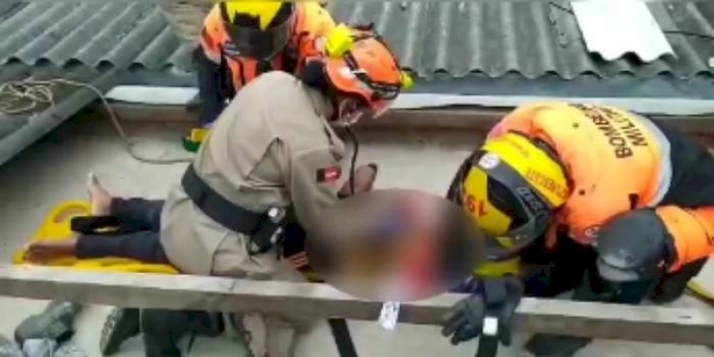 Homem fica gravemente ferido após cair de teto de Clínica na Paraíba
