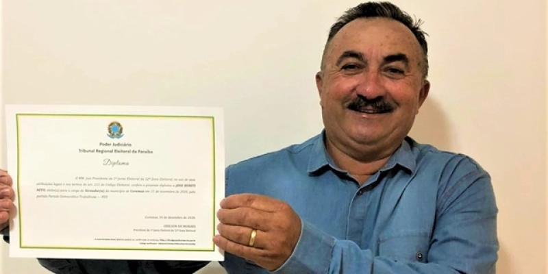 Agora diplomado, Vereador Zé Buriti diz que vai escrever uma nova história em Coremas
