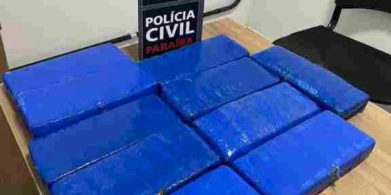 Ação da Polícia Civil prende homem com quase 10 quilos de maconha, no estado da Paraíba