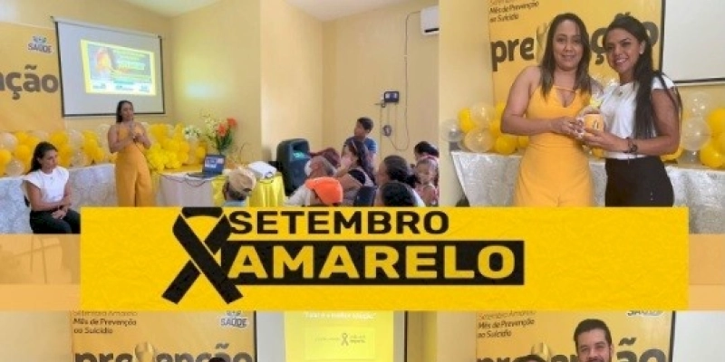 Secretaria de Saúde realiza palestras e eventos com Psicólogos com tema do Setembro Amarelo em Marizópolis 