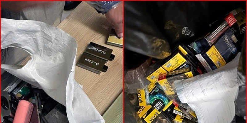 Operação conjunta da Agevisa, Anvisa e Visa de Campina apreende cigarros eletrônicos e cigarros convencionais contrabandeados no Parque do Povo