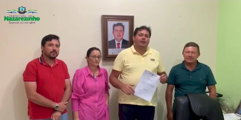 Marcelo assina ordem de serviço para a construção da Escola Padrão em Nazarezinho