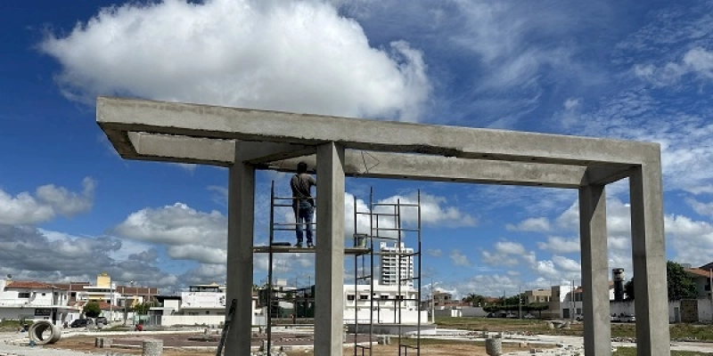 Obra de construção do Parque da Cidade está em execução para brevemente ser entregue à população de Sousa