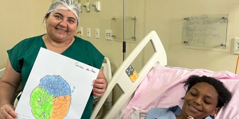 Regional de Pombal lança projeto Árvore da Vida que utiliza a placenta como carimbo