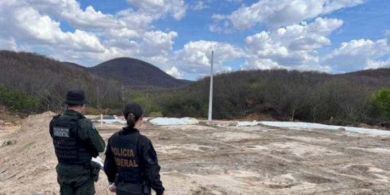 PF, PM e Sudema combatem garimpos irregulares no interior da Paraíba