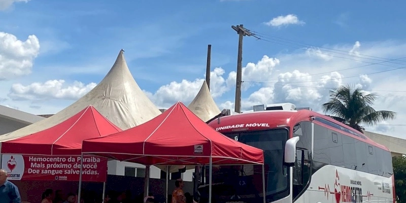 Unidade Móvel do Hemocentro vai ao município de Monteiro e coleta mais de 100 bolsas de sangue