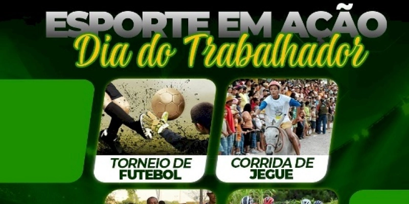 Corrida de jegue, torneio de futebol amador, corrida de pedestres e corrida de cliclistas, marcará as comemorações ao dia do trabalhador em São José da Lagoa Tapada 