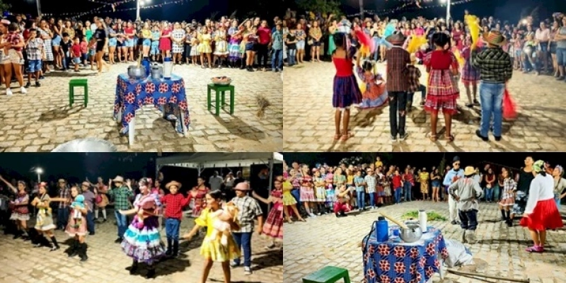 Seguindo a programação, a comunidade de Extrema em Aparecida realiza festividades juninas 