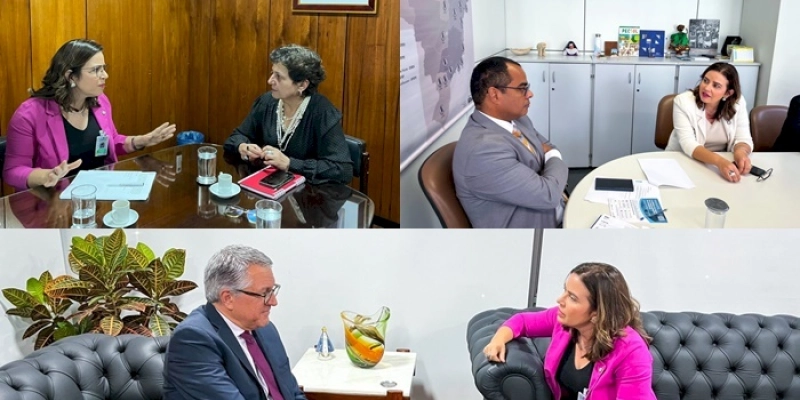 Em Brasília, Pollyanna Dutra cumpre agendas e dialoga com ministros e secretários nacionais