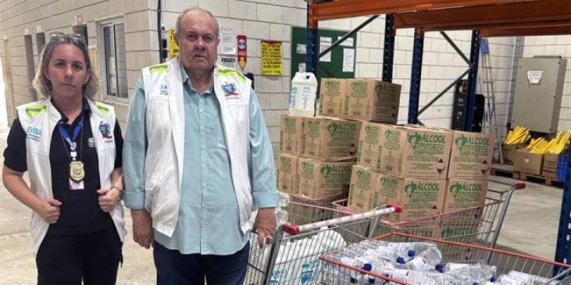 Agevisa, MP-Procon e Receita Estadual apreendem 465 litros de álcool a 70% no Sertão da Paraíba