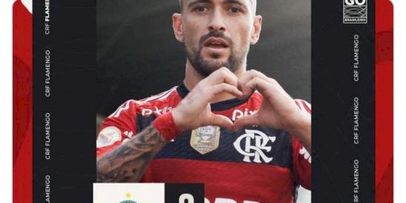 Com gol de Gerson no fim, Flamengo supera Coritiba no Couto Pereira