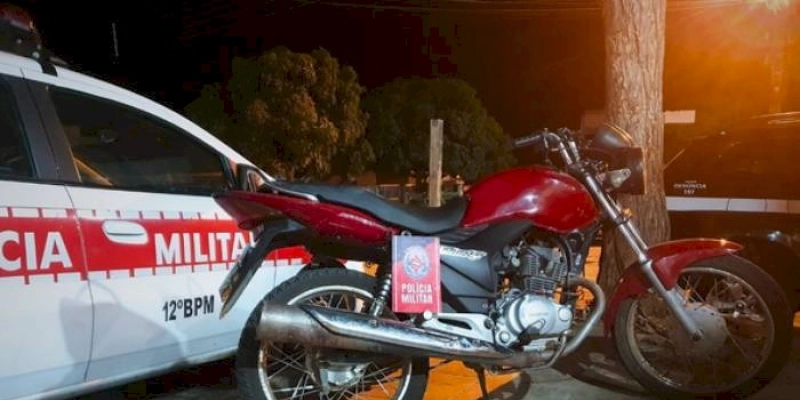Polícia Militar apreende moto com sinais de adulteração, em São José do Brejo do Cruz