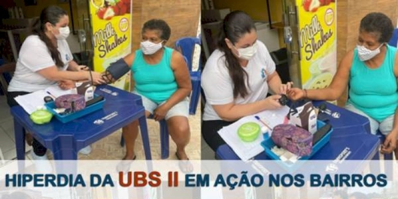 Atendimento de Hiperdia da UBs II em ação nos Bairros do município de Marizópolis