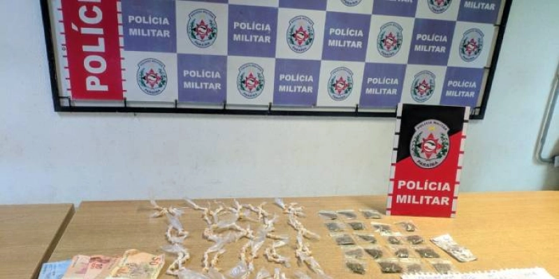 Quase 300 embalagens com drogas são apreendidas pela PM durante ação de combate ao tráfico