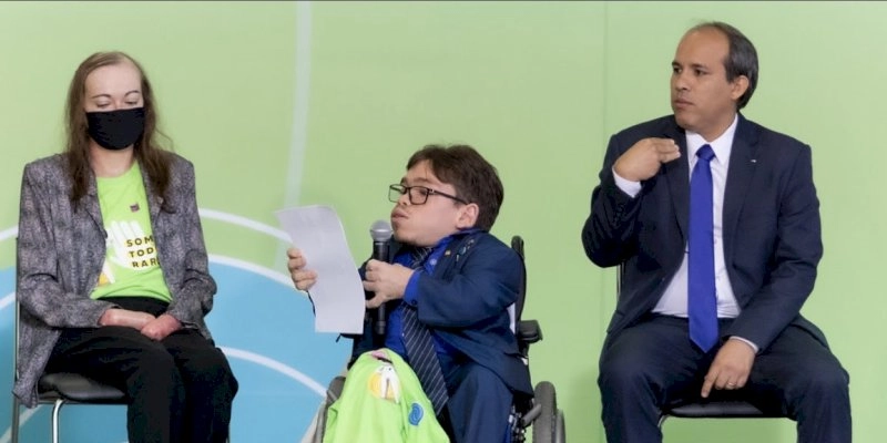 Ao lado de Bolsonaro, Michele e Queiroga, Patrick reafirma luta em defesa dos raros durante evento