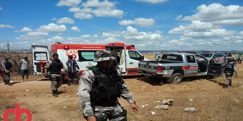 Suspeito de tráfico de droga é alvejado a bala durante ação da Polícia Militar em Sousa; Imagem