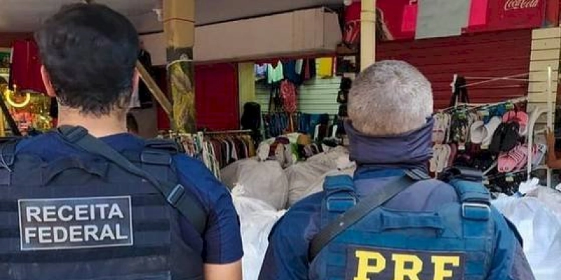 PRF e Receita Federal realizam Operação Conjunta de combate à comercialização de produtos falsificados e contrabandeados na PB