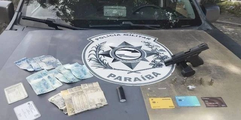 Polícia Militar apreende arma de fogo durante Operação Muralha em Cajazeiras