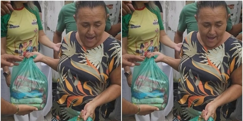 Centenas de famílias são beneficiadas com a entrega de cestas básicas na Semana Santa, em Marizópolis