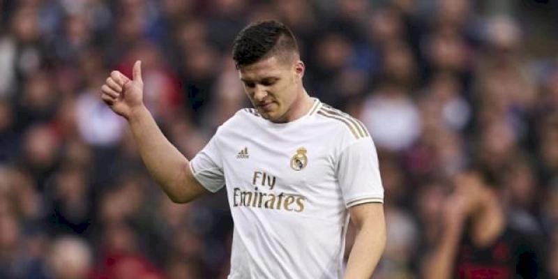 Luka Jovic - um dos principais fracassos de transferência do Real Madrid