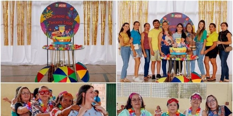 Assistência Social realiza carnaval com o grupo da terceira idade em São José da Lagoa Tapada