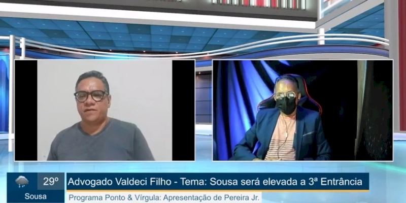 No Podcast Ponto & Vírgula, advogado Valdeci Filho explica a importância da comarca de Sousa ser elevada a 3ª Entrância; Assista 