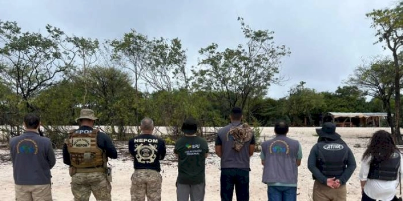 Polícia Federal fiscaliza construções irregulares em terras da União