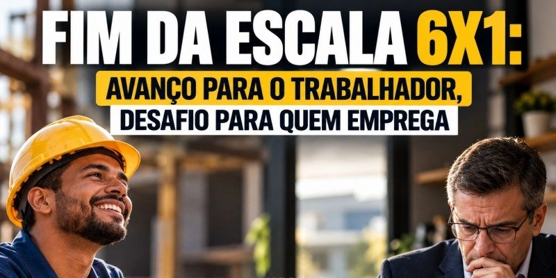Fim da escala 6x1: avanço para o trabalhador, desafio para quem emprega