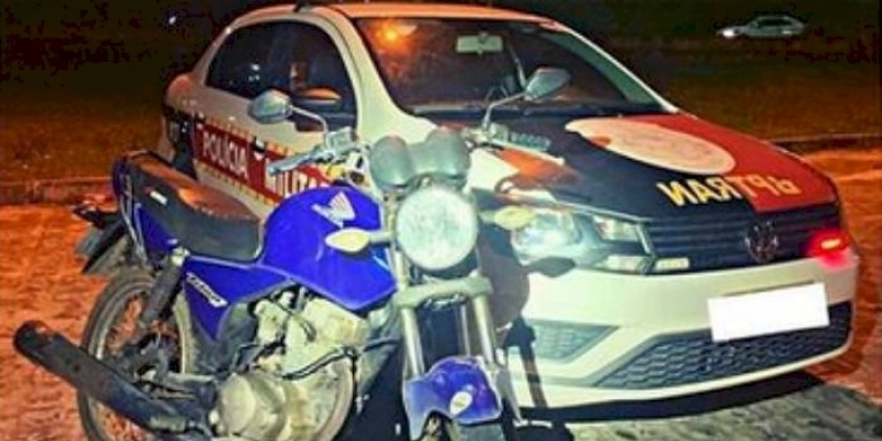 Polícia Militar recupera motocicleta com sinais de adulterações, durante rondas preventivas
