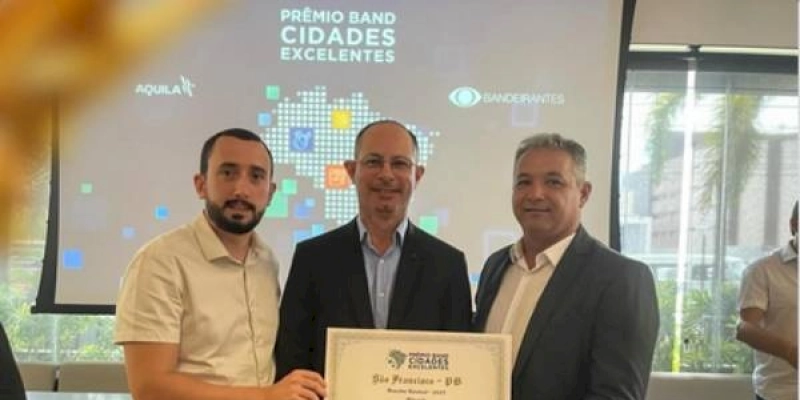 São Francisco conquista o 1° lugar na categoria Educação do Prêmio Band Cidades Excelentes
