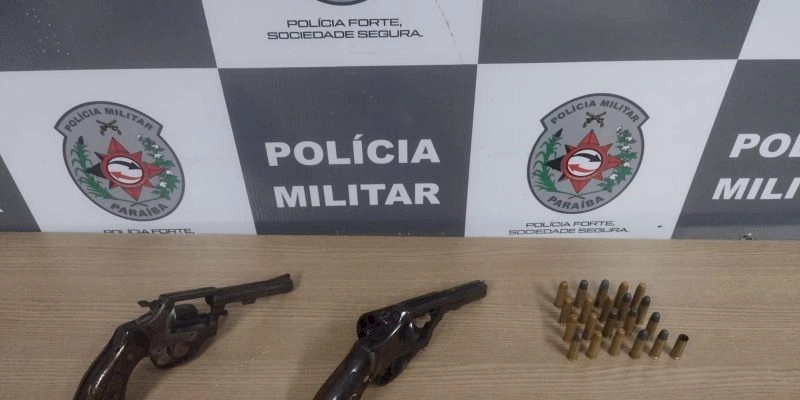 Polícia intensifica ações e realiza a apreensão de seis armas de fogo, na PB 