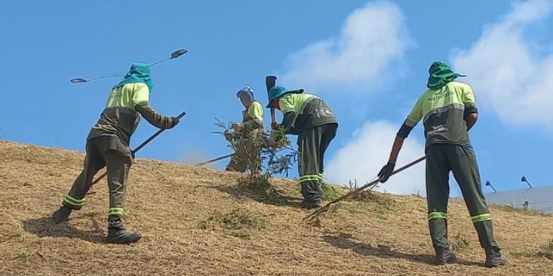 Serviços de zeladoria da Emlur beneficiam nove bairros nesta terça-feira