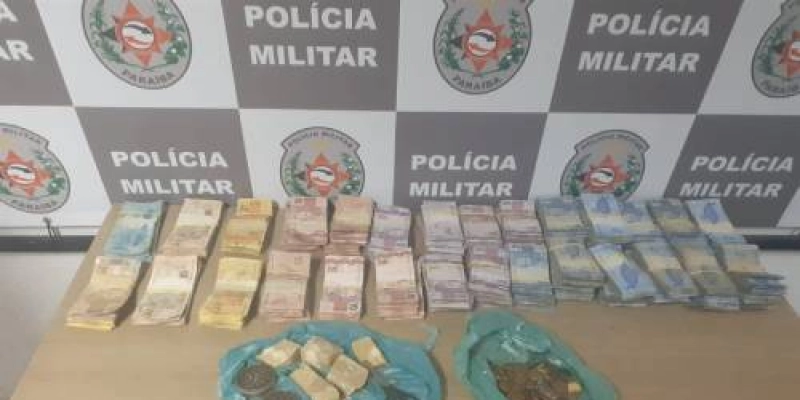 Durante ação, Polícia Militar apreende dinheiro obtido do tráfico de drogas