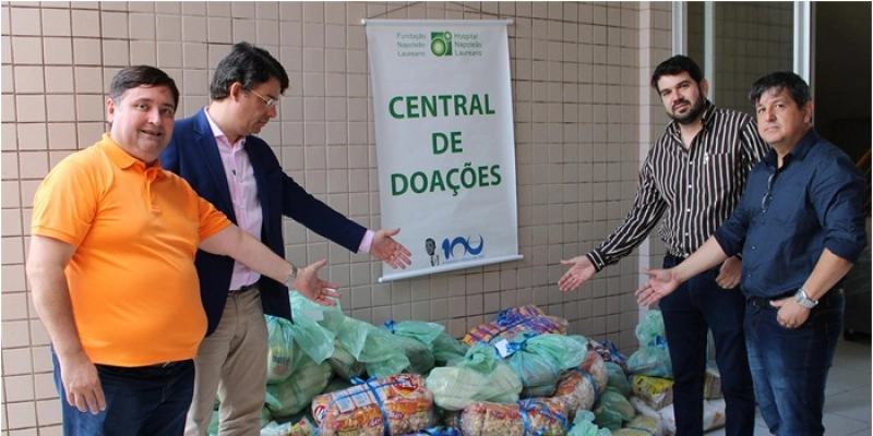 Creci-PB faz doação de meia tonelada de alimentos ao Hospital Napoleão Laureano