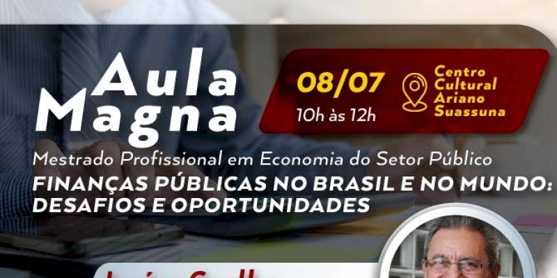 TCE-PB promove aula magna que marca o início do mestrado profissional em economia do setor público
