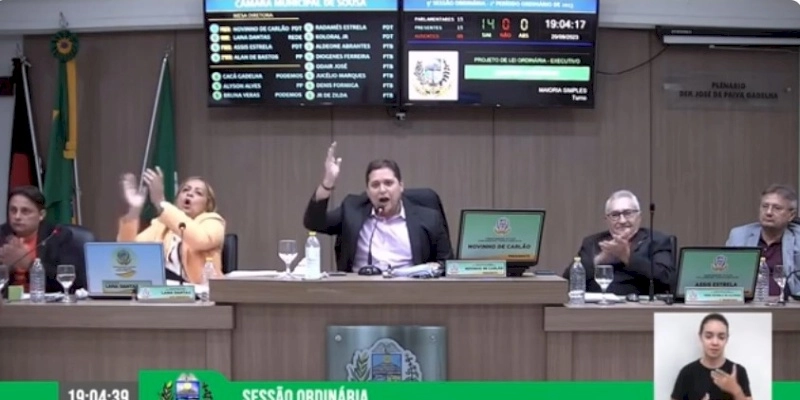 Presidente da Câmara, comemora aprovação do Projeto de Lei do Piso da Enfermagem em Sousa; Vídeo 