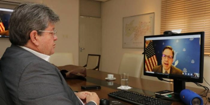 João se reúne com embaixador dos Estados Unidos e apresenta potencialidades e oportunidades de investimentos na PB