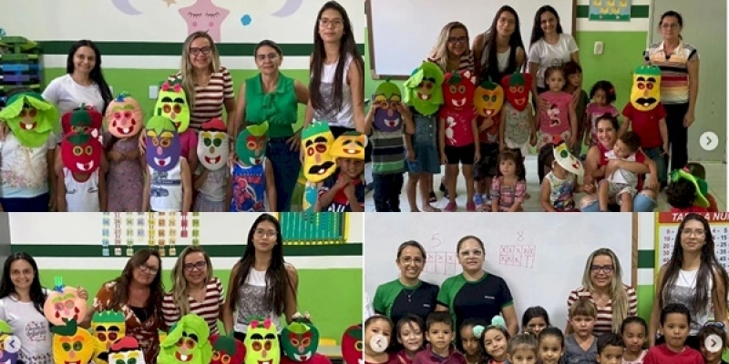 Secretaria de Educação de Marizópolis realiza ações e atividades de educação nutricional, na Creche José Carleuson Carleuson Braga