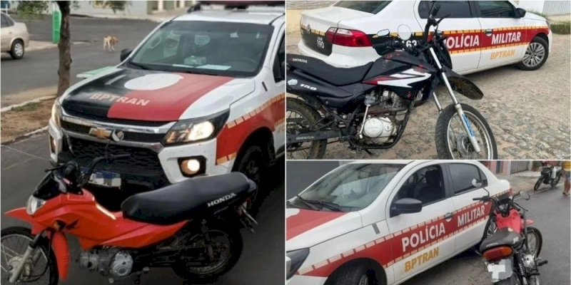 Polícia Militar recupera mais três motocicletas roubadas