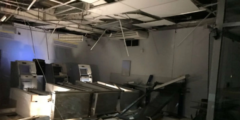 Mais um Banco é detonado na madrugada desta terça-feira (13) na Paraíba