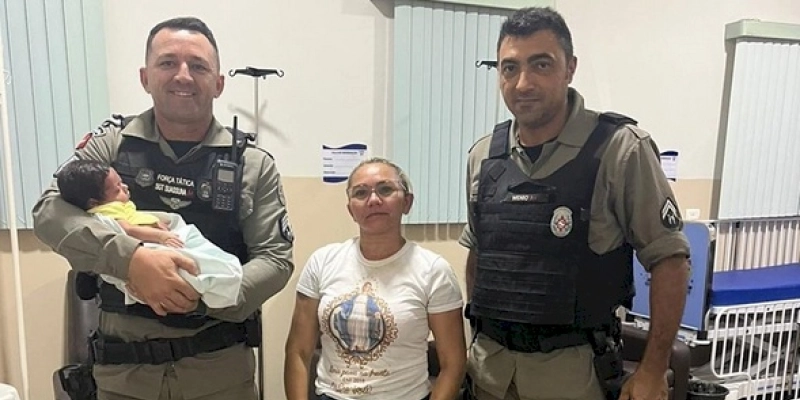 Policiais Militares salvam vida de bebê engasgado com alimento, em Catolé do Rocha