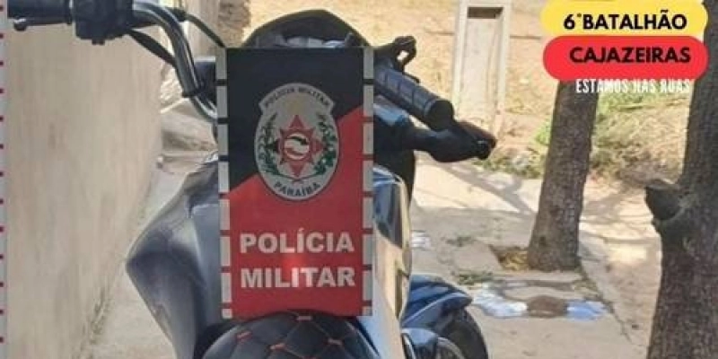 Policiais Militares recuperam motocicleta roubada no município de Uiraúna
