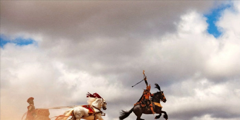 Cavalos vindos de São Paulo chamam à atenção na Paixão de Cristo de Nova Jerusalém