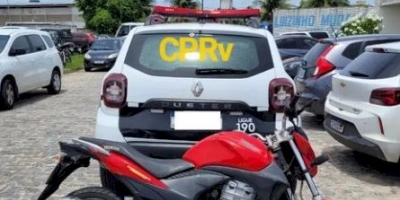 Motocicleta adulterada é apreendida pela polícia militar na Paraíba 